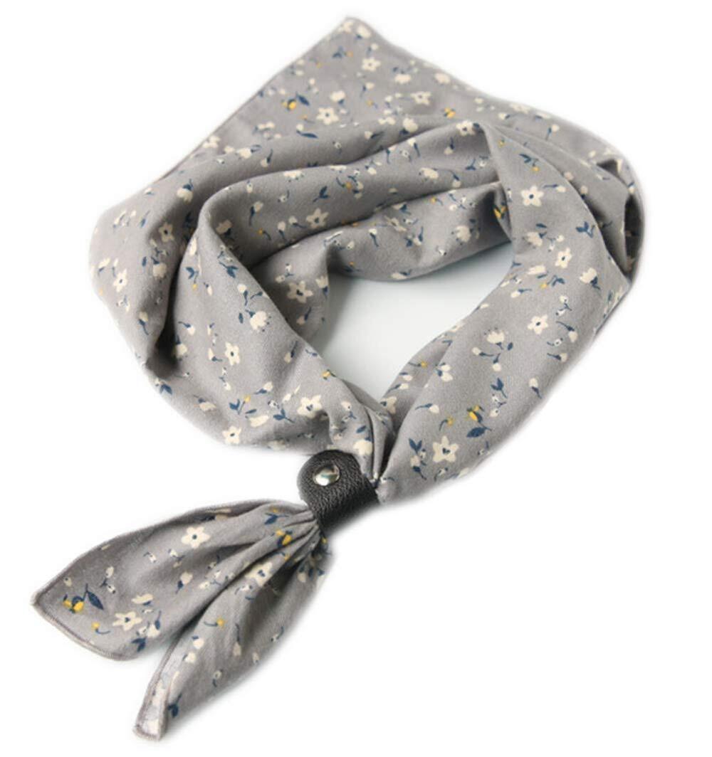 1086 Neckerchief , 24''× 24'' Multicolored Patterned Cotton Scarf